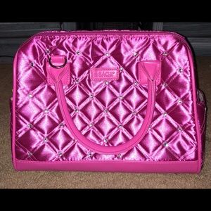 Sachi Fuchsia Qulited With Bling Accents lunch bag